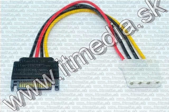 Image of SATA - MOLEX Power Cable 20cm (IT10207)